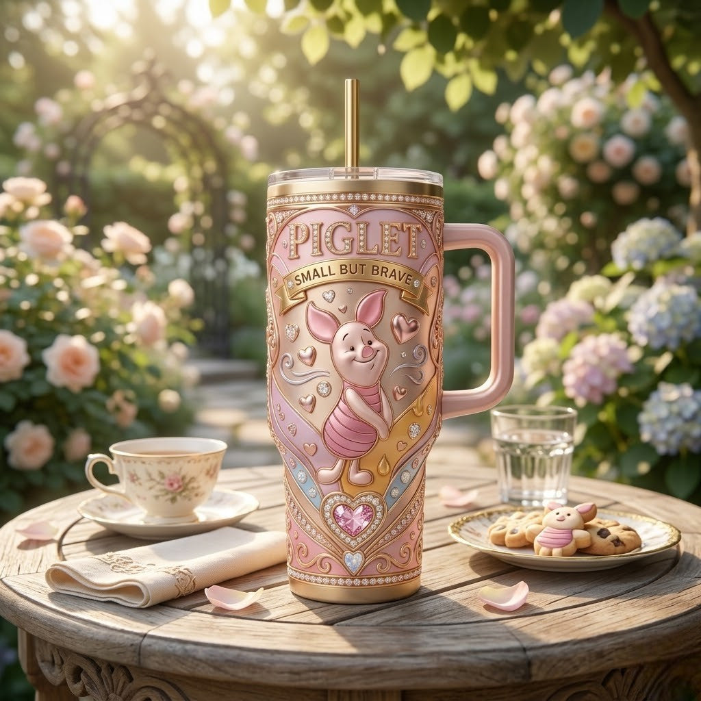 Premium PIG 40oz Tumbler With Handle PDL