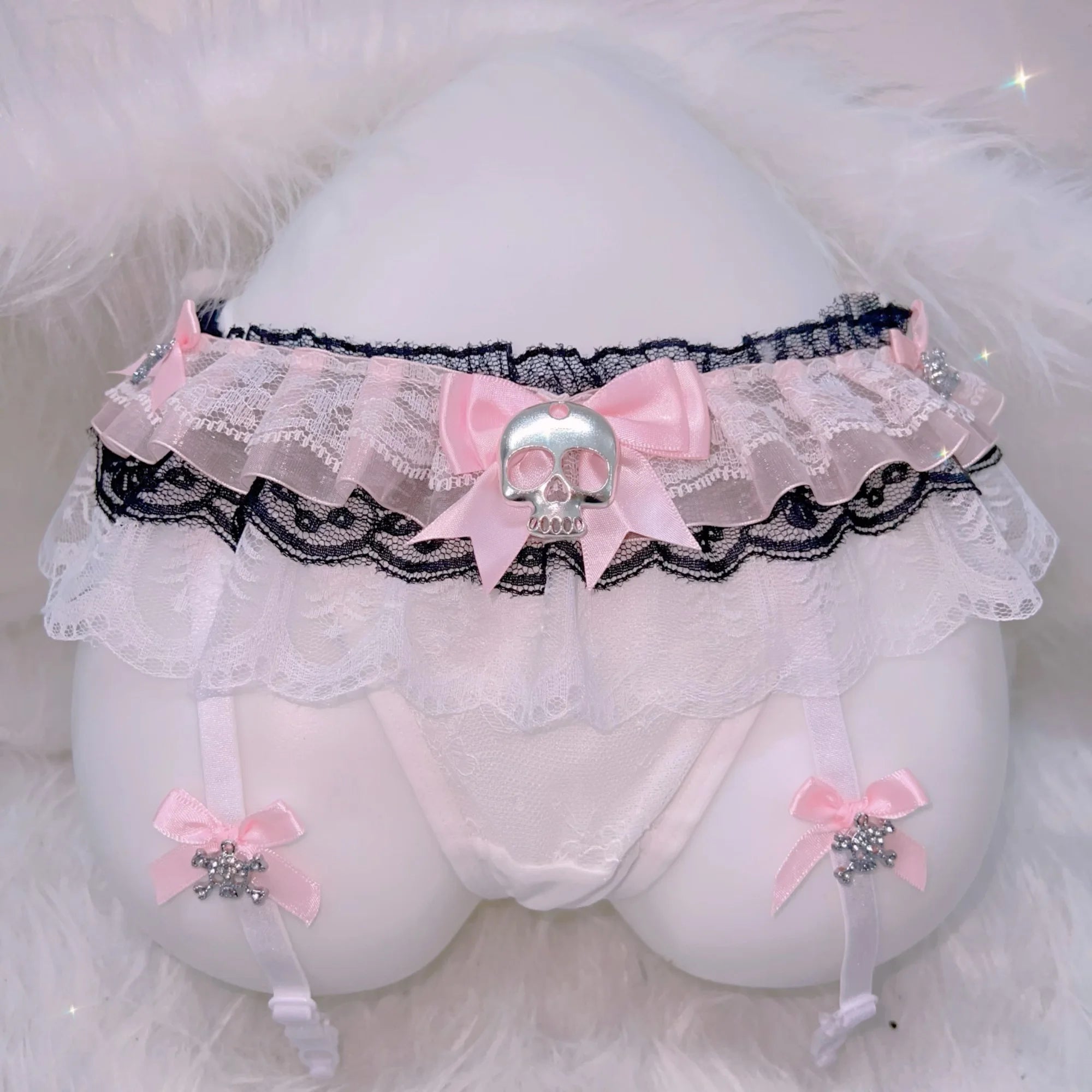 Lolita Lace Thong Lolita panties  y2k panties harajuku panties y2k  thong Harajuku  thong  Sexy thong Cute thong  Skull Thong
