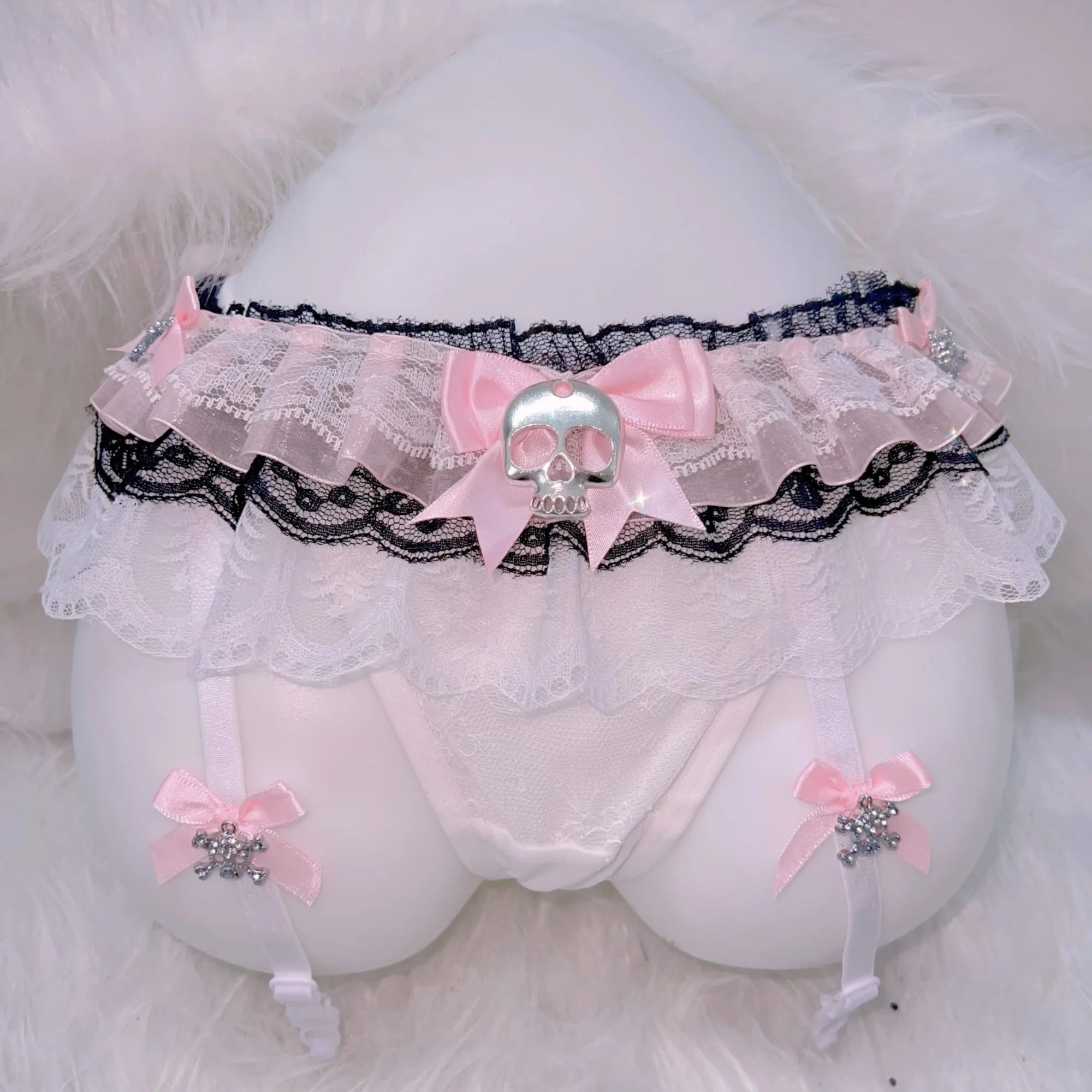 Lolita Lace Thong Lolita panties  y2k panties harajuku panties y2k  thong Harajuku  thong  Sexy thong Cute thong  Skull Thong